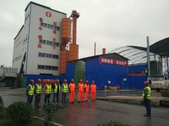 養(yǎng)護工程分公司東里拌合站與悅莊拌合站揚塵污染環(huán)保、防火演練