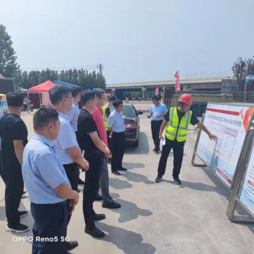 【抓作風(fēng) 創(chuàng)效益】郯城G205項目迎接臨沂市公路事業(yè)發(fā)展中心半年檢查