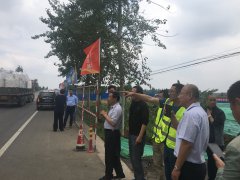 省級市政安全文明工地考評專家組對淄河大道項目現場考核