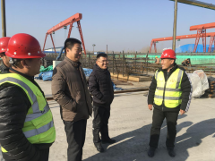 公司董事長視察青蘭項(xiàng)目部